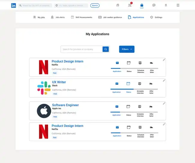 linkedIn Redesign