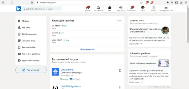linkedIn Redesign